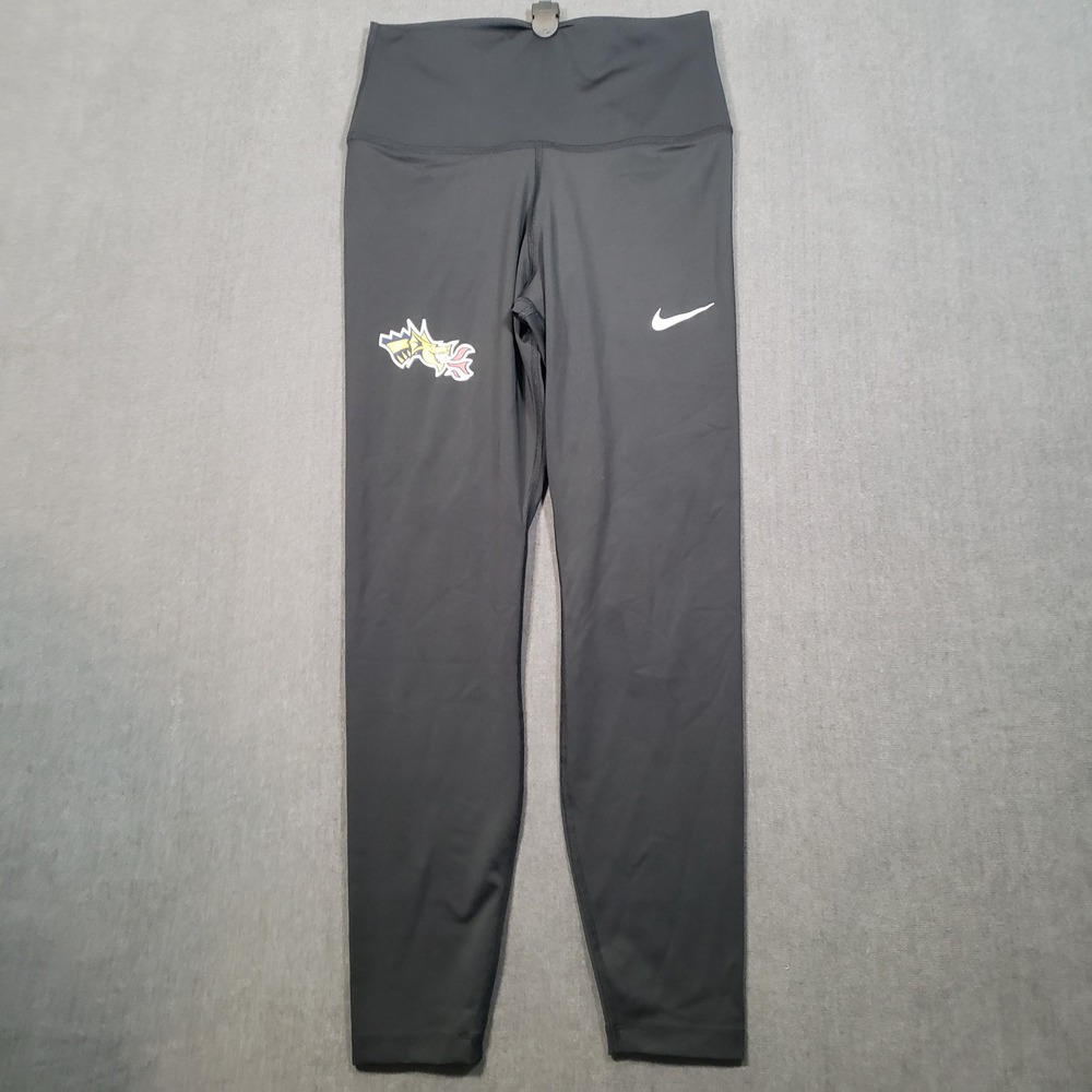Nike Dri-FIT Leggings Womens Medium Black Drexel Dragons ‎ Graphic Athletic